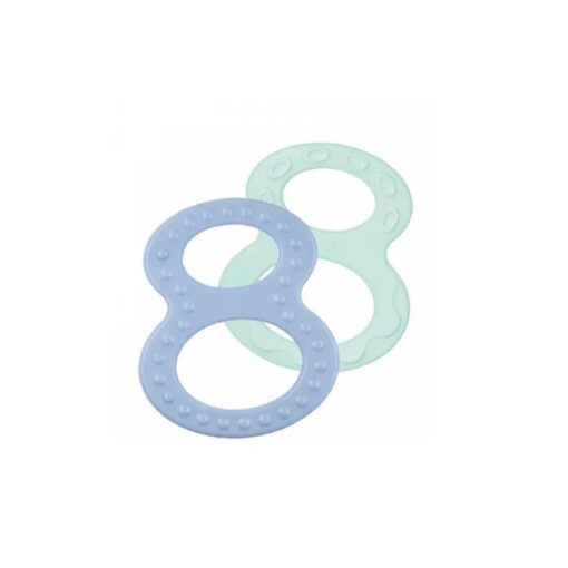 Nuk Anneau Dentition Forme Bleu Vert 0m+