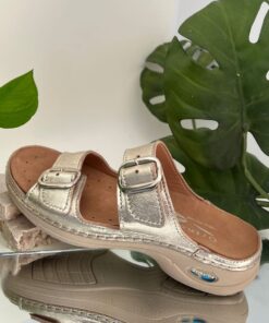 Sabot Orthopédique Ortholite Femme Doré