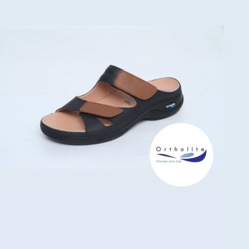 Sabot Orthopédique Ortholite Femme Noir Marron