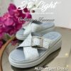 Sabot Orthopédique STI Femme Argent Croco AL05