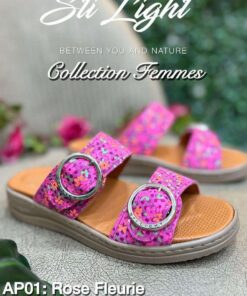 Sabot Orthopédique STI Femme Rose Fleuri AP01