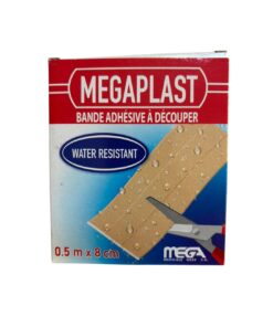 Megaplast Pansement Adhésif Résistant à l'eau 0,5 mètre x 8cm