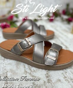 Sabot Orthopédique STI Femme Taupe AP05
