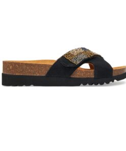 Sabot Orthopédique Scholl Femme Noir la Serena Strap