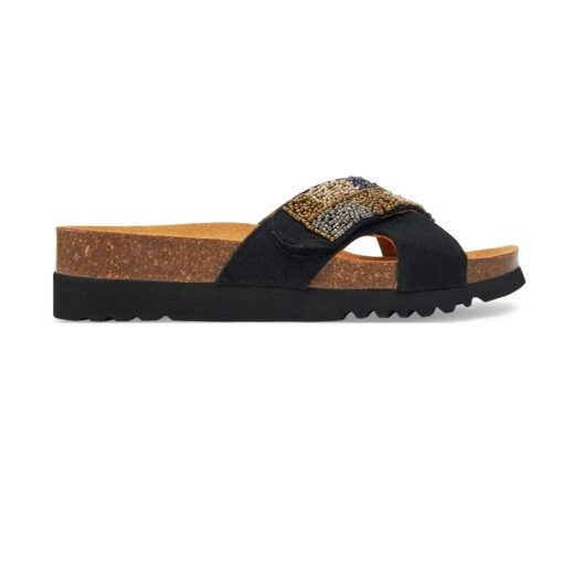 Sabot Orthopédique Scholl Femme Noir la Serena Strap