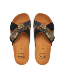 Sabot Orthopédique Scholl Femme Noir la Serena Strap