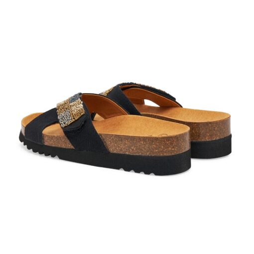 Sabot Orthopédique Scholl Femme Noir la Serena Strap