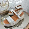 Sandale Orthopédique STI Femme Beige Dorée AL09