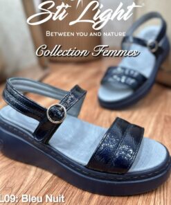 Sandale Orthopédique STI Femme Bleu Nuit AL09