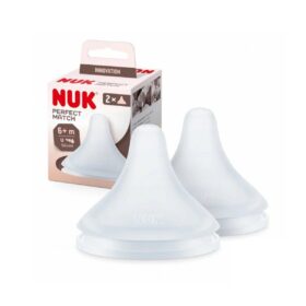 Nuk Lot de 2 Tétines Biberon Perfect Match 6m+