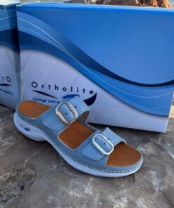 Sabot Orthopédique Ortholite Femme Bleu Lame
