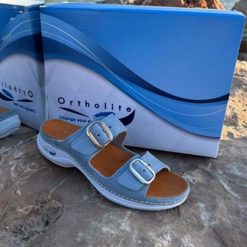 Sabot Orthopédique Ortholite Femme Bleu Lame