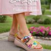 Sabot Orthopédique STI Femme Fleuri AL03