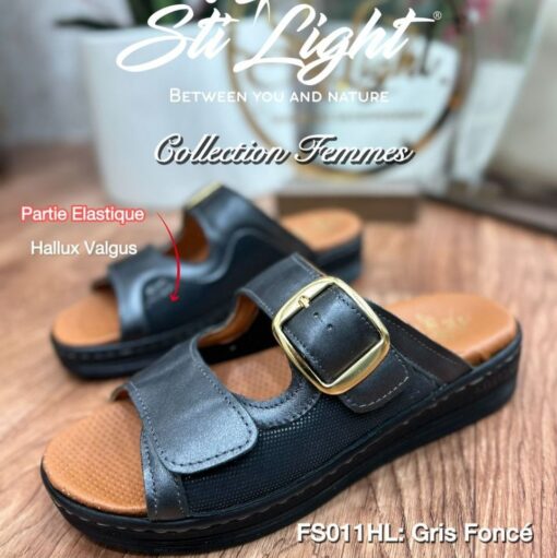 Sabot Orthopédique STI Femme Gris Foncé FS011HL