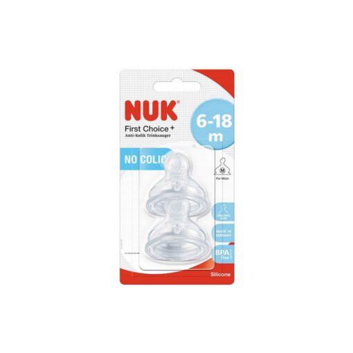 Nuk First Choice+ Lot de 2 Tétines Biberon 6-18m