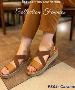 Sandale Orthopédique STI Femme Caramel FS04