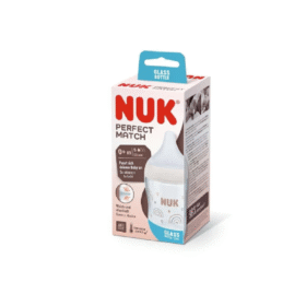 Nuk Biberon en Verre Perfect Match Blanc 0m+ 120ml