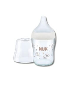 Nuk Biberon en Verre Perfect Match Blanc 0m+ 120ml