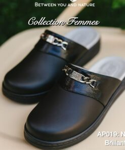 Sabot Orthopédique STI Femme Noir Brillant AP019