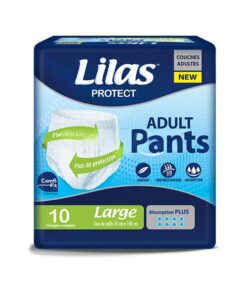 Lilas Couche Adulte Pants Large 10 Pièces