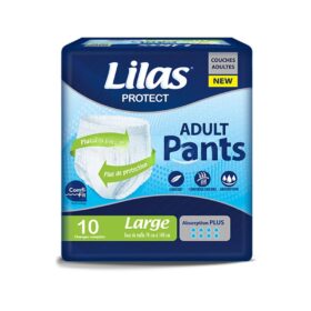 Lilas Couche Adulte Pants Large 10 Pièces