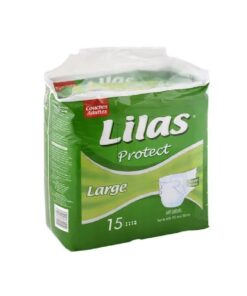 Lilas Couche Adulte Protect Large 15 Pièces