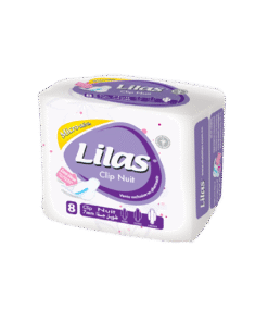Lilas Serviettes Pharmacie Clip Micro Aérée Nuit 8 Pièces