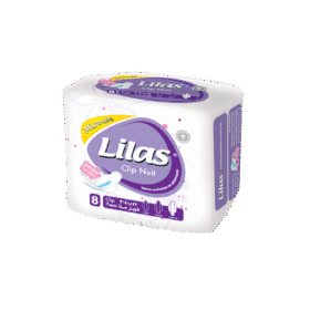 Lilas Serviettes Pharmacie Clip Micro Aérée Nuit 8 Pièces