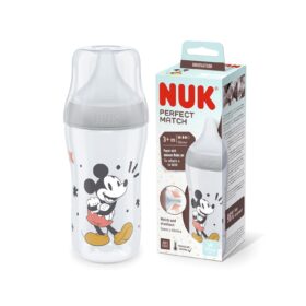 Nuk Biberon Perfect Match Disney Mickey Gris 3m+ 260ml