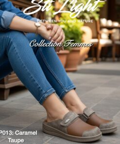 Sabot Orthopédique STI Femme Caramel Taupe AP013
