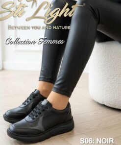Chaussure Orthopédique STI Femme Noir S06