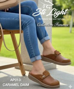 Sabot Orthopédique STI Femme Caramel Daim AP013