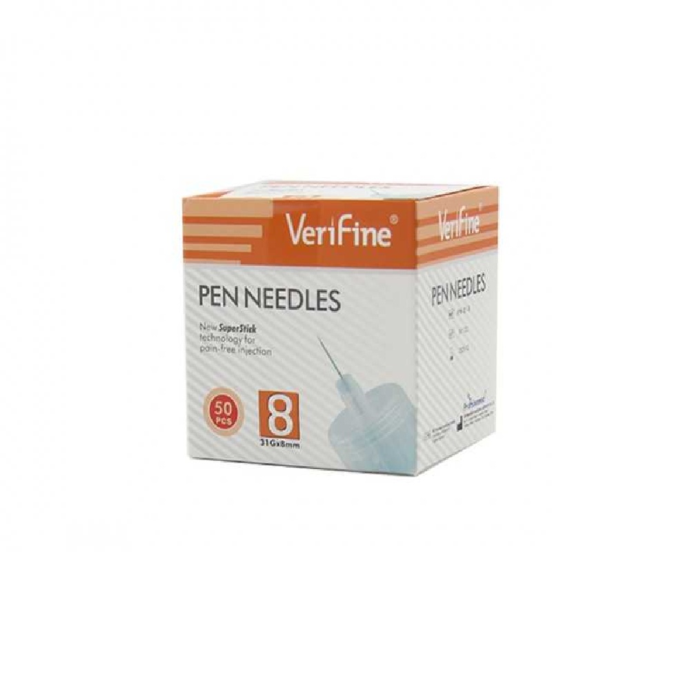 Verifine 50 Aiguilles pour Stylo à Insuline 8mm