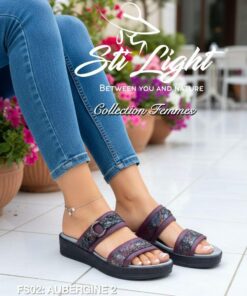 Sabot Orthopédique STI Femme Aubergine FS02