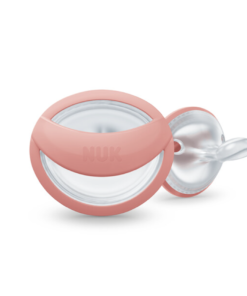 Nuk Lot de 2 sucettes Mommy Feel Rose et Blanc 0-9 mois
