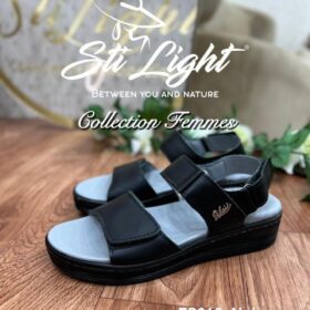 Sandale Orthopédique STI Femme Noir FS016