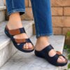 Sabot Orthopédique Ortholite Femme Bleu Camel AR05