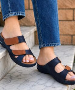 Sabot Orthopédique Ortholite Femme Bleu Camel AR05