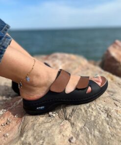 Sabot Orthopédique Ortholite Femme Noir Marron AR03