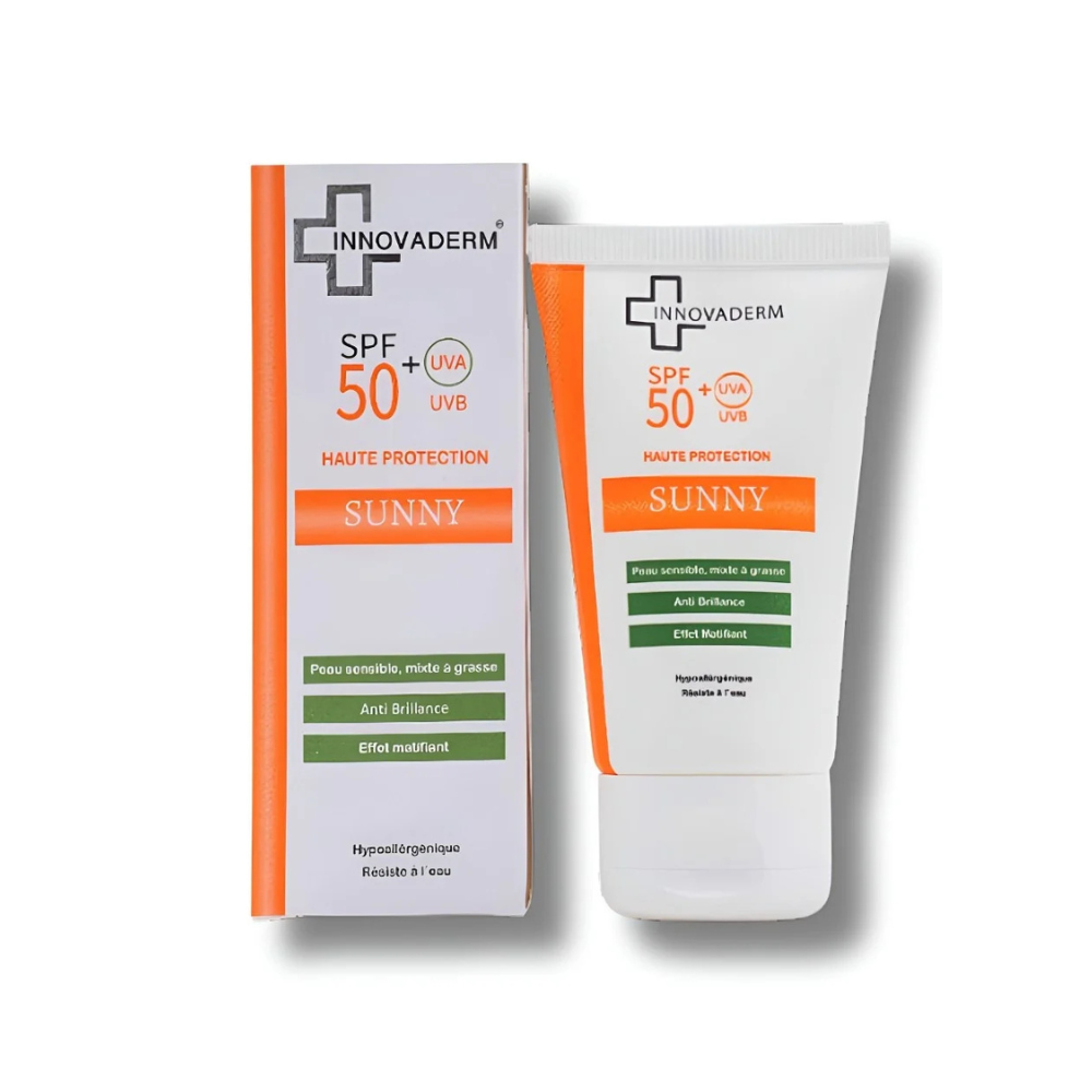 Innovaderm Sunny Anti Brillance Peaux Mixte à Grasse SPF50+ 50ml