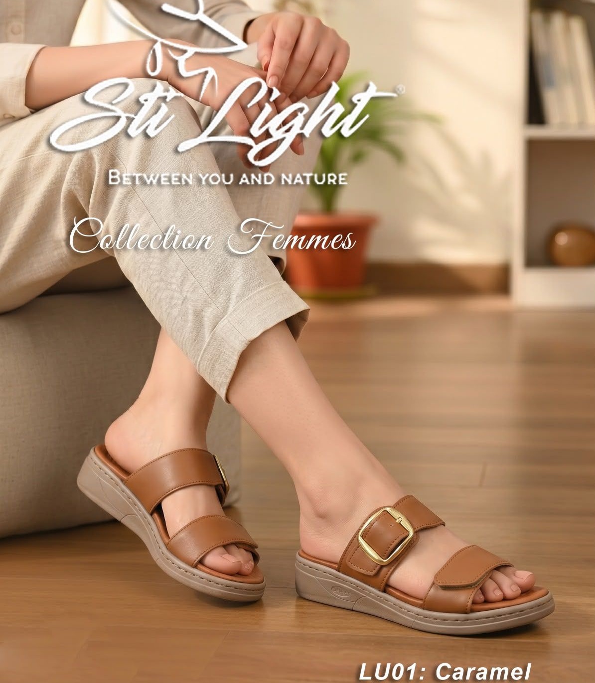 Sabot Orthopédique STI Femme Caramel LU01