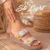 Sabot Orthopédique STI Femme Saumon Fleurie FS019