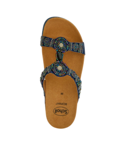 Sabot Orthopédique Scholl Femme Bleu Bogota Wedge