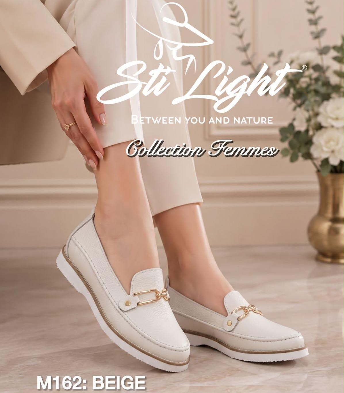 Chaussure Orthopédique STI Femme Beige M162