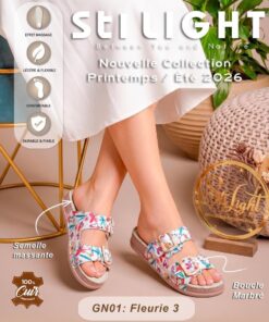 Sabot Orthopédique STI Femme Fleurie 3 GN01