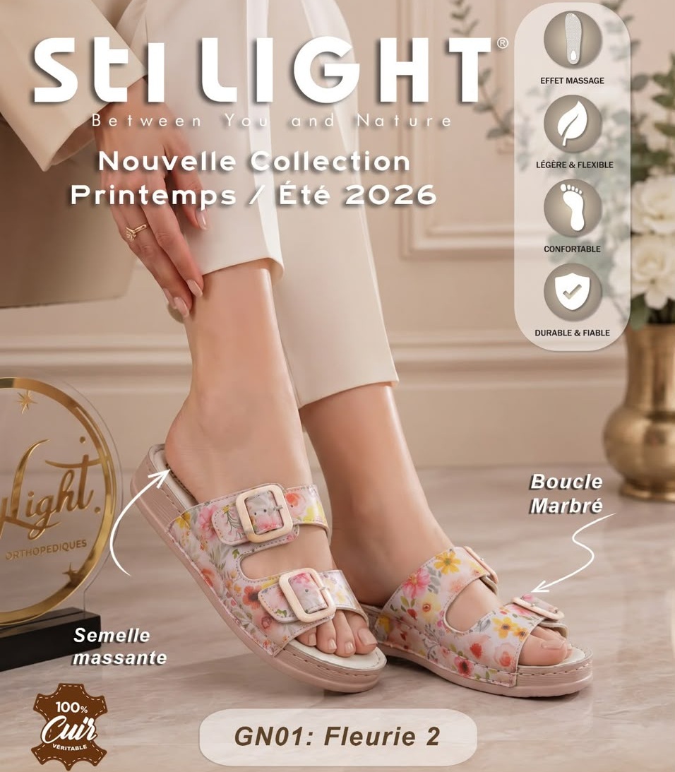 Sabot Orthopédique STI Femme Fleurie GN01