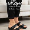 Sabot Orthopédique STI Femme Noir Brillant FS012