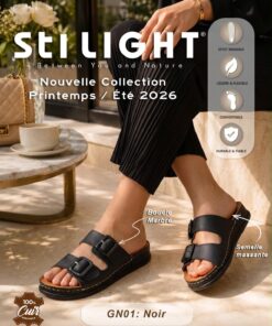 Sabot Orthopédique STI Femme Noir GN01