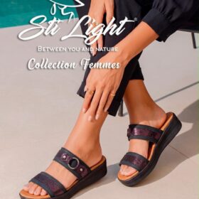 Sabot Orthopédique STI Femme Noir Violet FS02