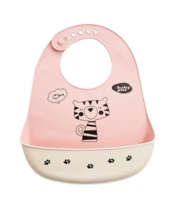 Baby Pur Bavoir en Silicone Rose